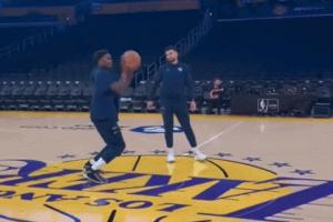 ‍华子在湖人主场扔超远：“我的儿”昨天就在这杀死比赛