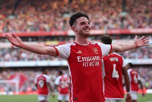 西汉姆名宿科蒂：赖斯是顶尖全能中场，职业生涯后期可能会踢中卫