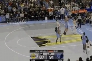 速度与激情！克内克特不到4秒反击冲刺 滞空压哨打板上篮！