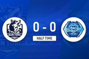 半场-程鑫染黄双方共2次射正 南通队暂0-0泰州队