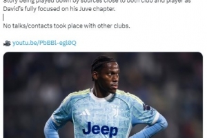 罗马诺：尤文和戴维没有分手计划，目前球员完全专注于尤文的比赛