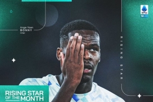 4场2球4助攻！官方：国米前锋博尼当选意甲10月份最佳球员